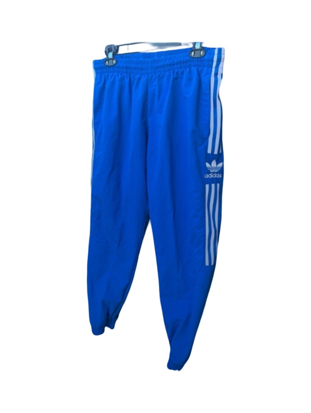 adidas Blue Trefoil Track Pants with White Stripes